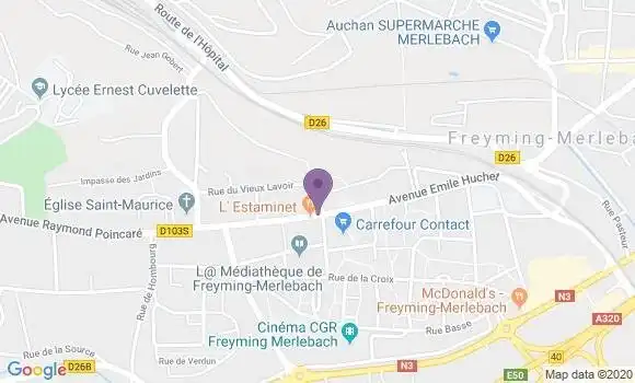 Localisation Freyming Merlebach Genets Bp - 57800