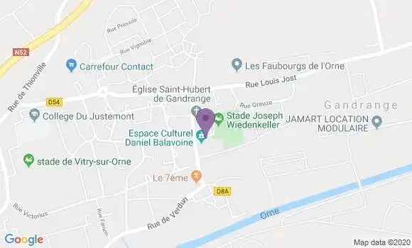 Localisation Gandrange Bp - 57175