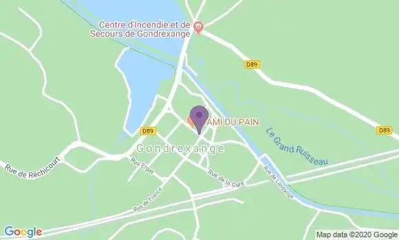 Localisation Gondrexange Ap - 57815