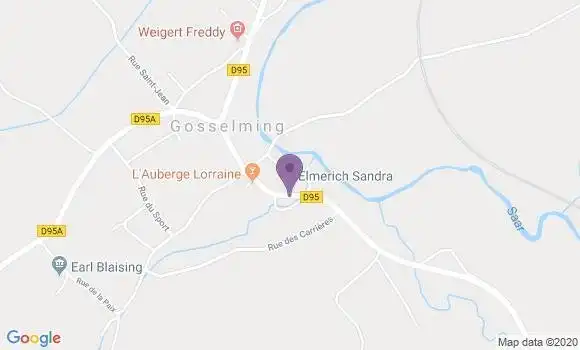 Localisation Gosselming Ap - 57930