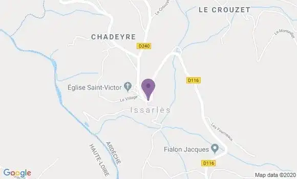 Localisation Issarles Ap - 07470