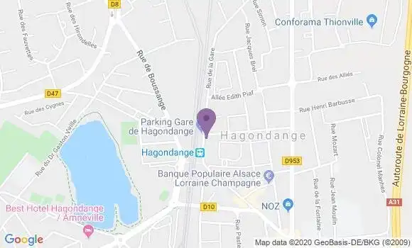 Localisation Hagondange - 57300