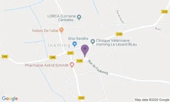 Localisation Insming Bp - 57670