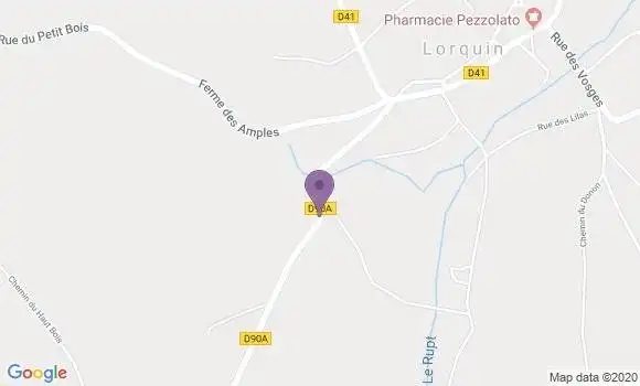 Localisation Lorquin - 57790