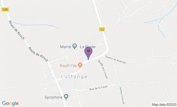 Localisation Luttange Ap - 57935