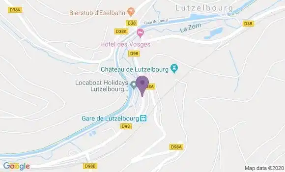 Localisation Lutzelbourg Bp - 57820