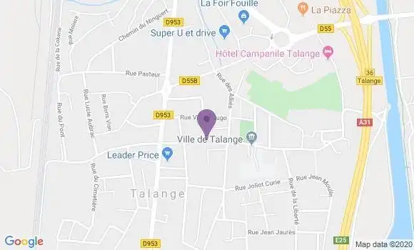 Localisation Maizieres les Metz - 57283