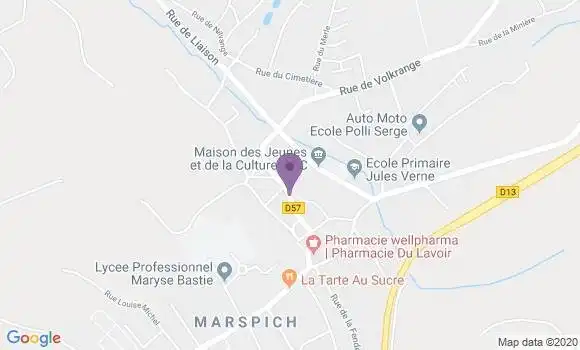 Localisation Hayange Marspich Ap - 57700