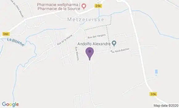 Localisation Metzervisse Bp - 57940