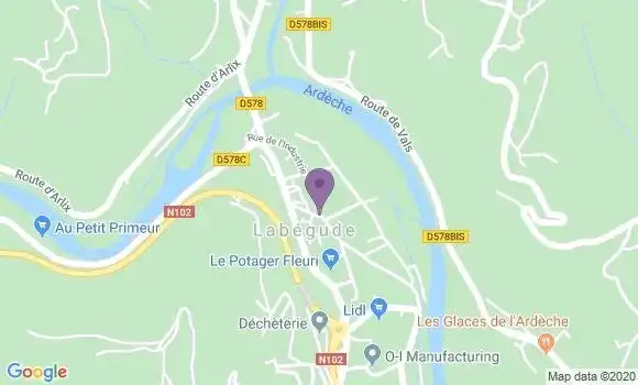 Localisation Labegude Bp - 07200