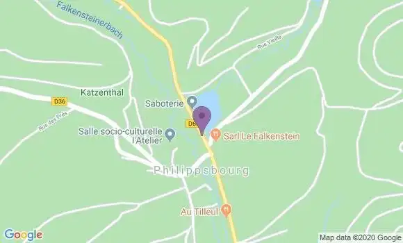 Localisation Philippsbourg Ap - 57230