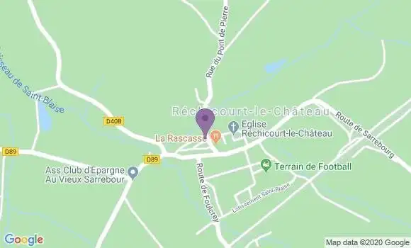 Localisation Rechicourt le Chateau Ap - 57810