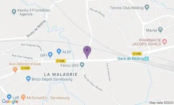 Localisation Reding Bp - 57445