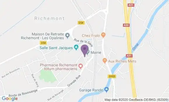 Localisation Richemont Bp - 57270