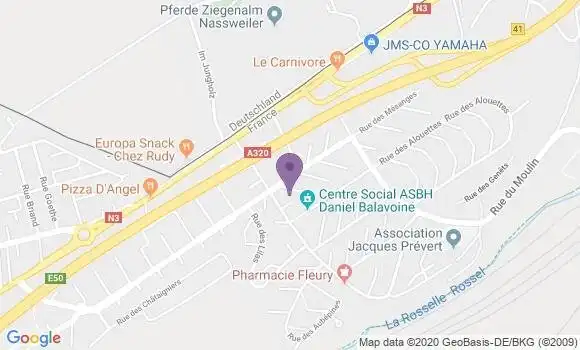 Localisation Cocheren Belle Roche Ap - 57800