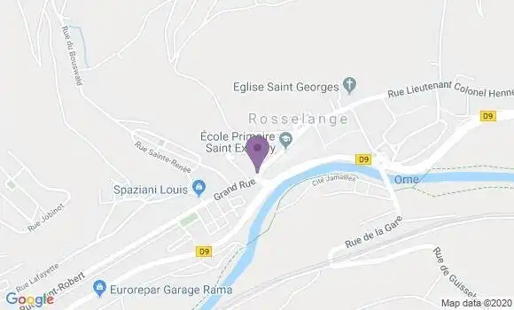 Localisation Rosselange Bp - 57780