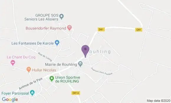 Localisation Rouhling Ap - 57520