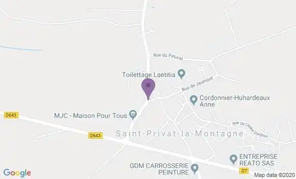 Localisation Saint Privat la Montagne Bp - 57855