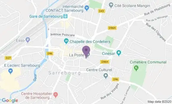 Localisation Sarrebourg Wilson - 57400