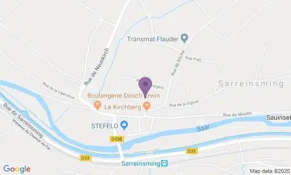 Localisation Sarreinsming Bp - 57905