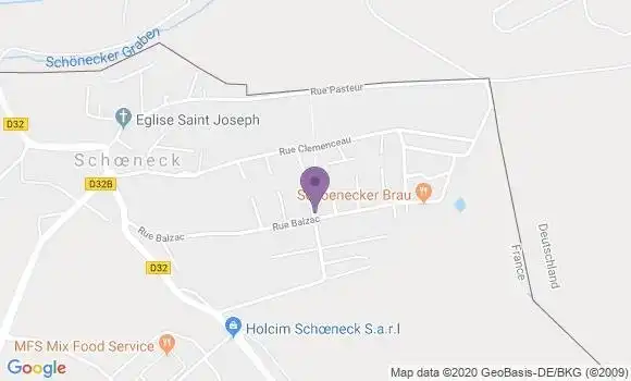 Localisation Schoneck Ap - 57350