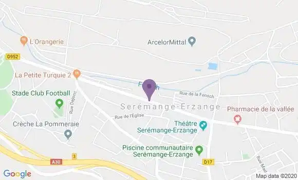 Localisation Seremange Erzange Bp - 57290
