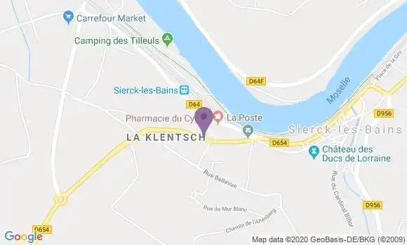 Localisation Sierck les Bains - 57480