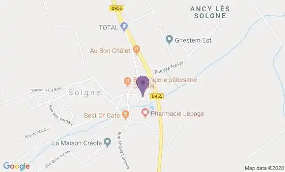 Localisation Solgne Ap - 57420