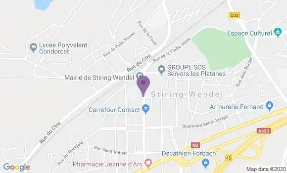 Localisation Stiring Wendel Principal - 57350