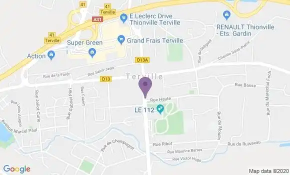 Localisation Terville Bp - 57180