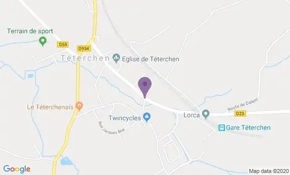 Localisation Teterchen Bp - 57220