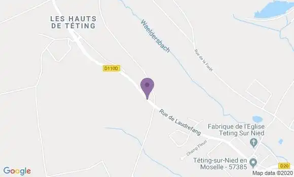 Localisation Teting sur Nied Ap - 57385