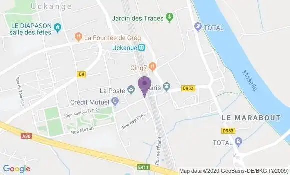 Localisation Uckange Bp - 57270