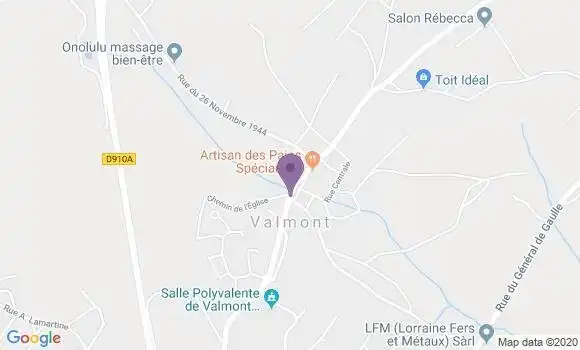 Localisation Valmont Bp - 57730