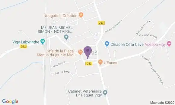 Localisation Vigy - 57640
