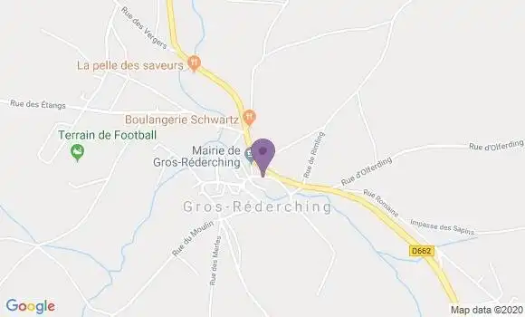 Localisation Woelfling les Sarreguemines Ap - 57200