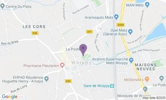 Localisation Woippy - 57146