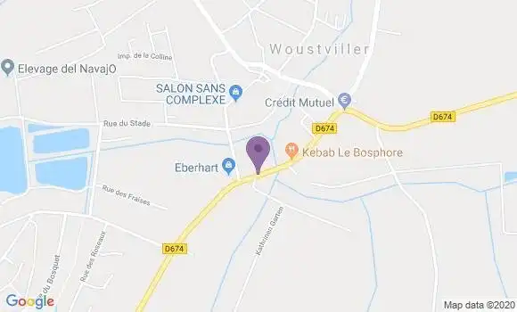 Localisation Woustviller Bp - 57915