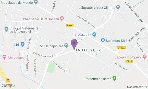 Localisation Yutz a Bp - 57970