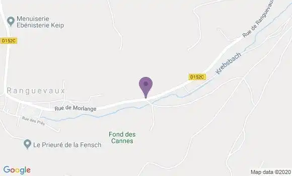 Localisation Ranguevaux Ap - 57700