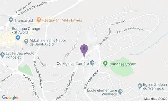 Localisation Saint Avold Carriere Bp - 57500
