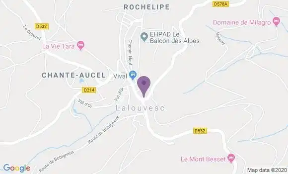 Localisation Lalouvesc Bp - 07520