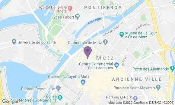 Localisation Metz les Halles - 57000