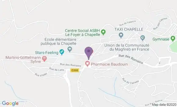Localisation Hombourg Haut Chapelle Ap - 57470