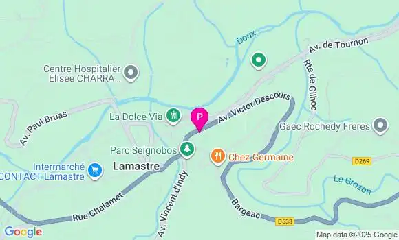 Localisation Lamastre - 07270