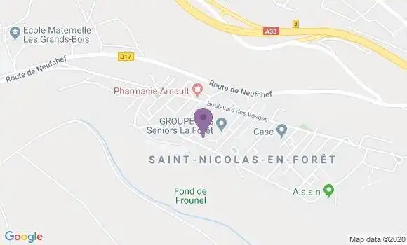 Localisation Hayange Saint Nicolas Ap - 57700
