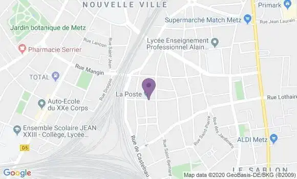 Localisation Metz Sablon - 57000