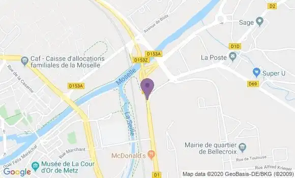 Localisation Woippy Bp - 57143