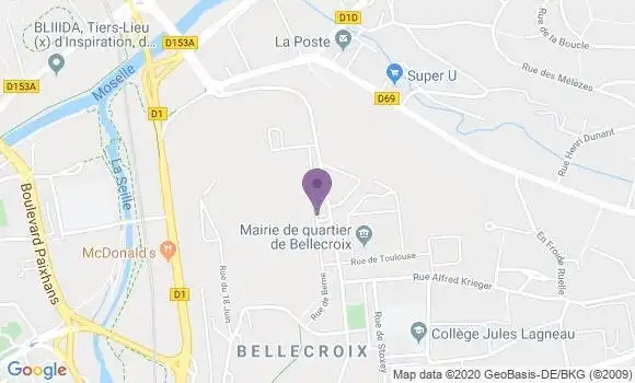 Localisation Metz Haut de Blemont Bp - 57071
