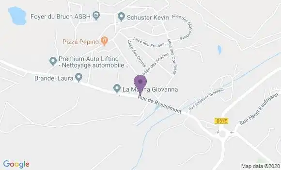 Localisation Forbach Bruch Ap - 57600